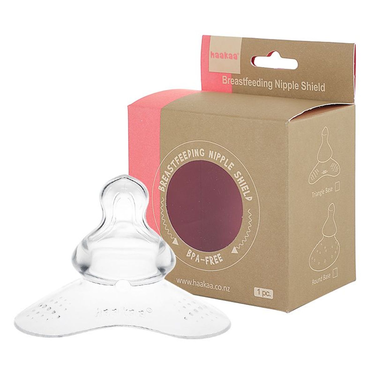 HAAKAA - Protector de pezón para lactancia Haakaa - Tetina ortodóncica Base triangular
