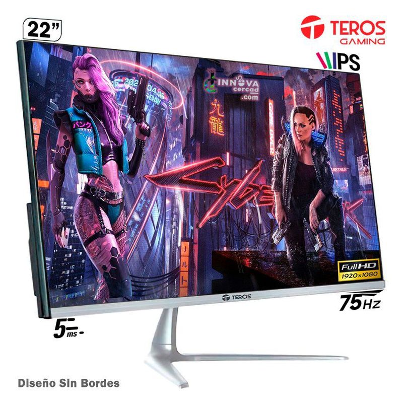 TEROS - Monitor teros te-2150n 22 ips full hd 75hz 5ms hdmi  vga
