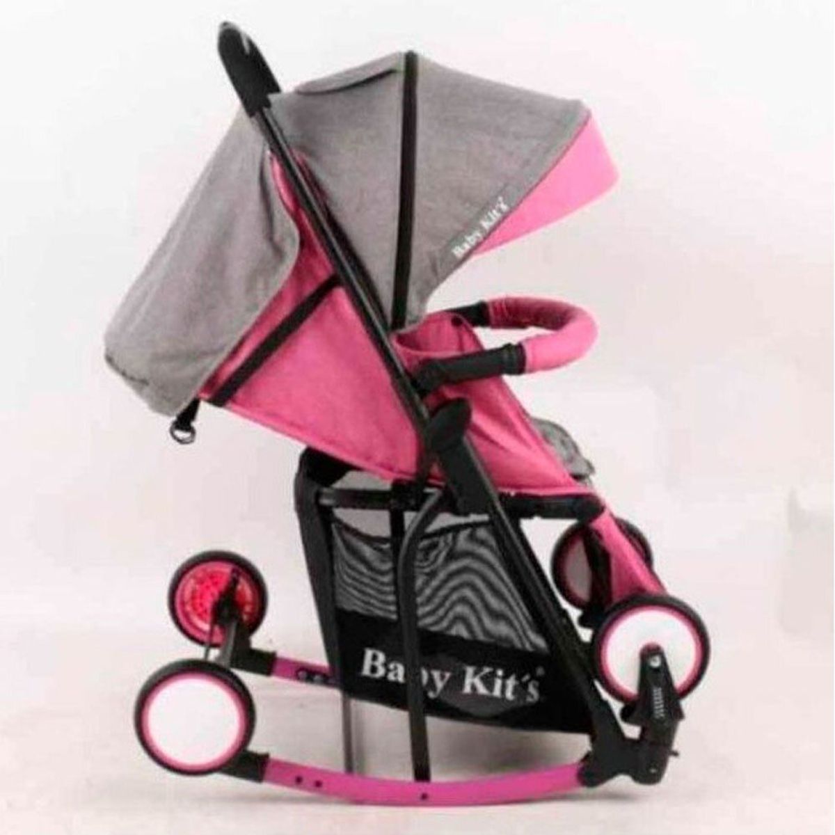 BABY KITS - Coche Cuna Mecedora ROCCIO Fucsia