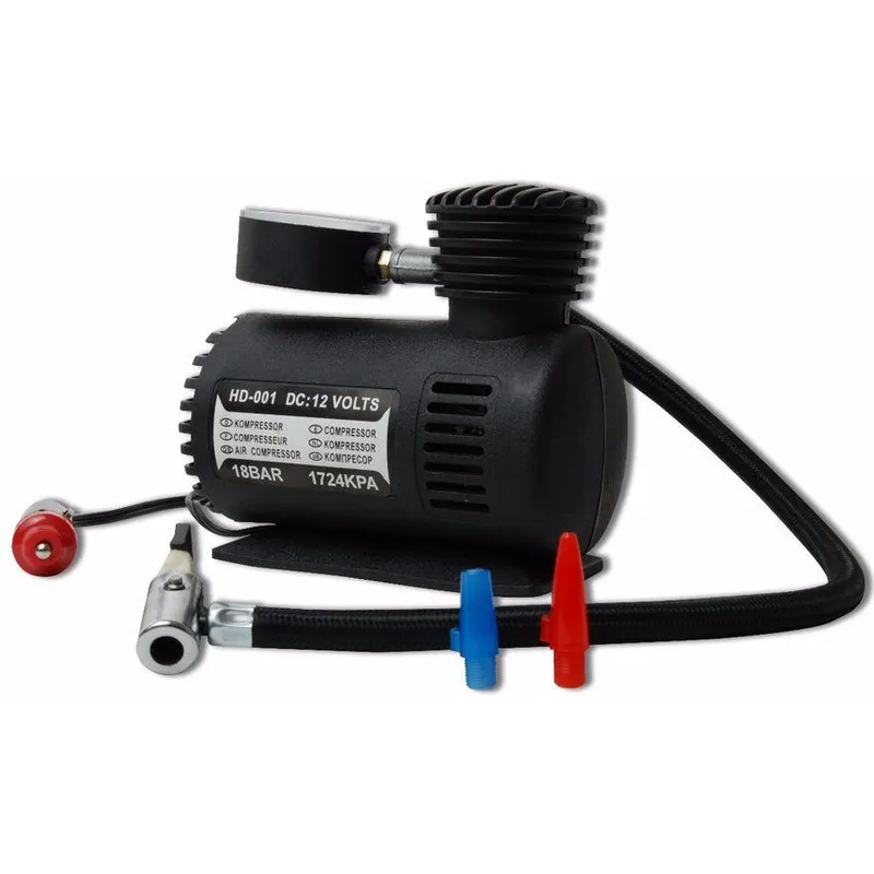 GENERICO - Mini compresor de aire -inflador de llantas portátil