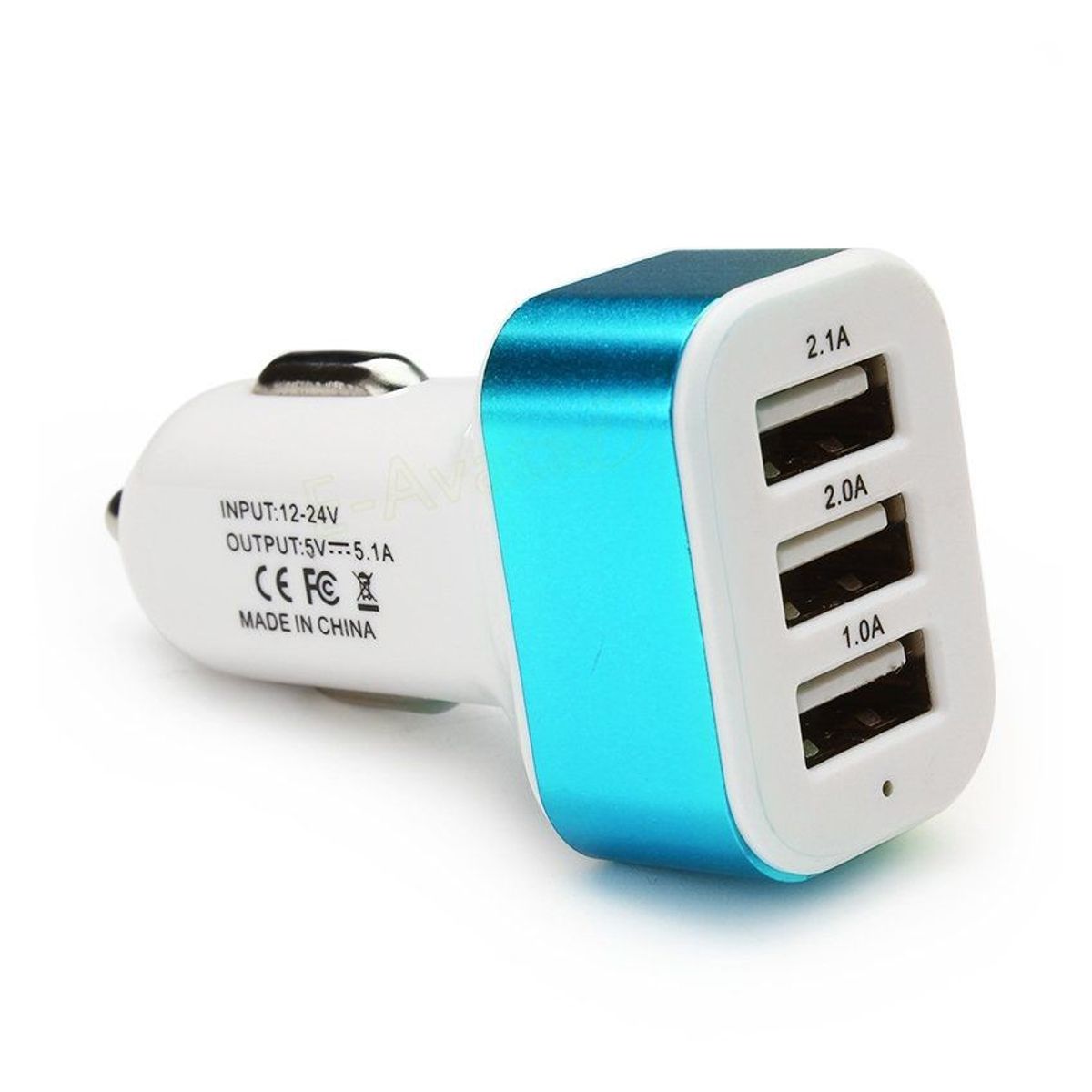 GENERICO - Cargador para autos con 3 puertos usb