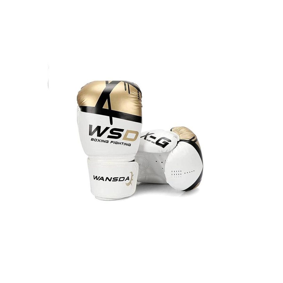 GENERICO - Guante De Box Profesional 12 Onzas WSD  Dorado Fitness