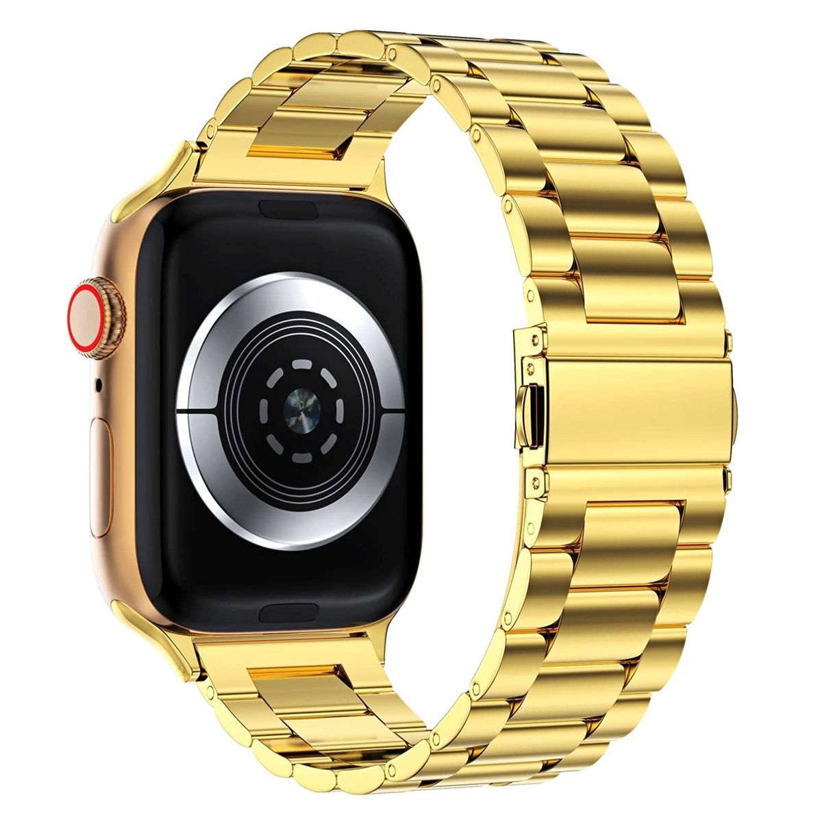 GENERICO - Correa Acero para Apple Watch 38mm - 40mm - 41mm - Dorado