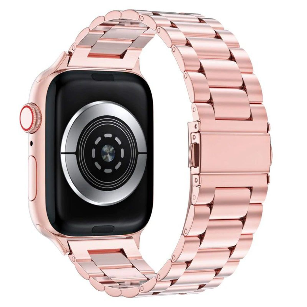 GENERICO - Correa Acero para Apple Watch 38mm - 40mm - 41mm OroRosa