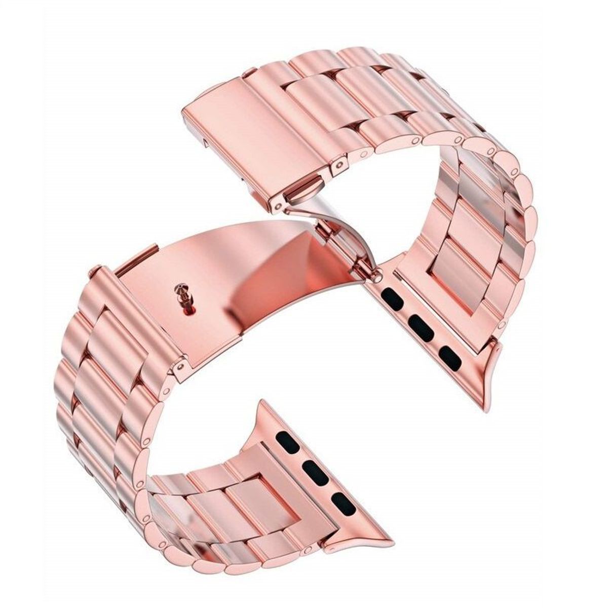 GENERICO - Correa Acero para Apple Watch 38mm - 40mm - 41mm OroRosa