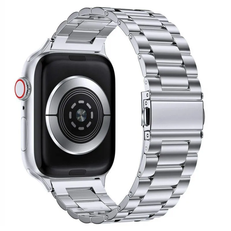 GENERICO - Correa Acero para Apple Watch 38mm - 40mm - 41mm - Plata