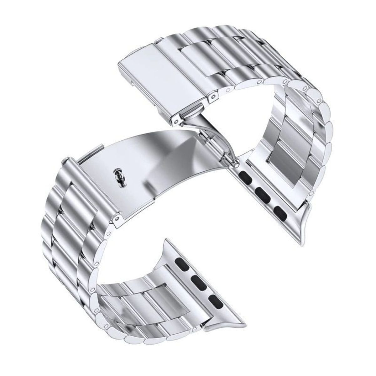 GENERICO - Correa Acero para Apple Watch 38mm - 40mm - 41mm - Plata