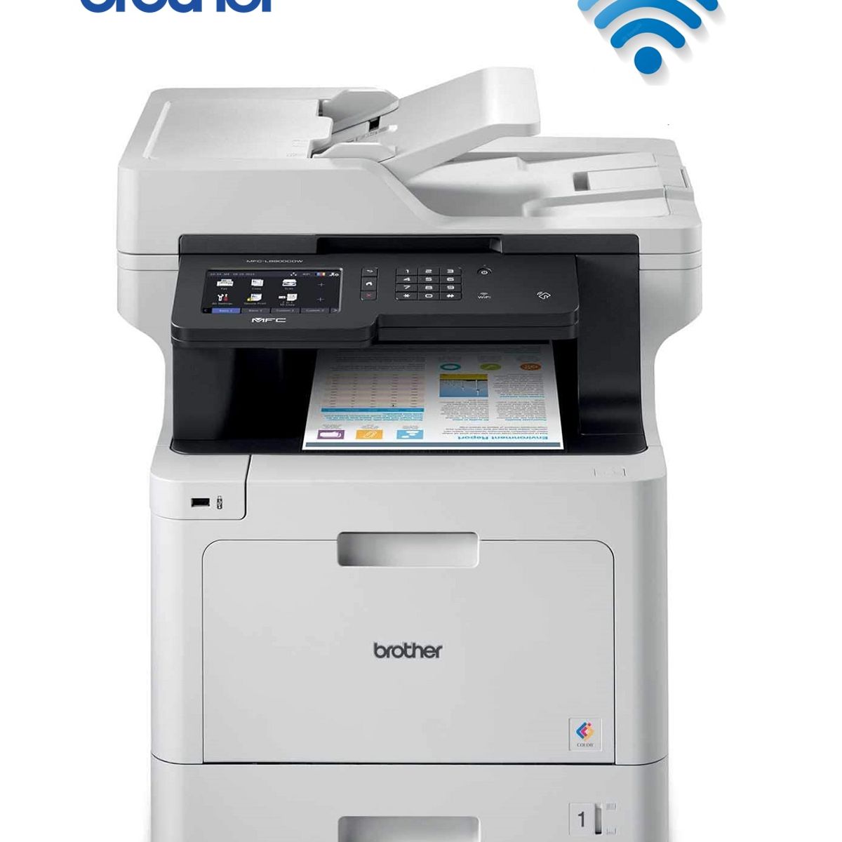 BROTHER - Impresora Brother Laser Color MFC-L8900CDW  Multifunción