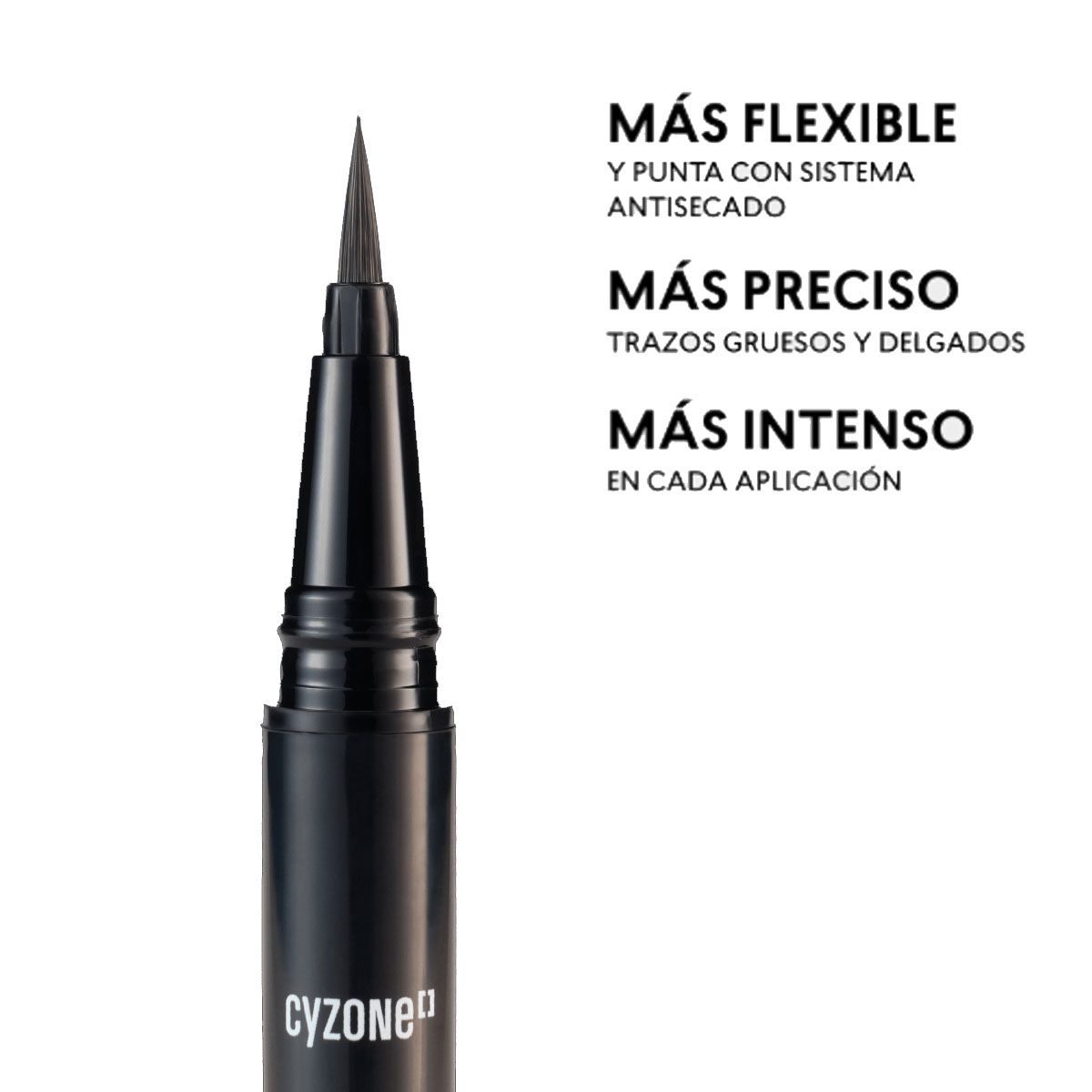 CYZONE - Delineador Plumón para Ojos Alta Precisión Studio Look