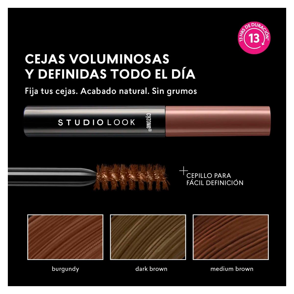 CYZONE - Mascara de Cejas Dark Brown Oh My Brow Studio Look