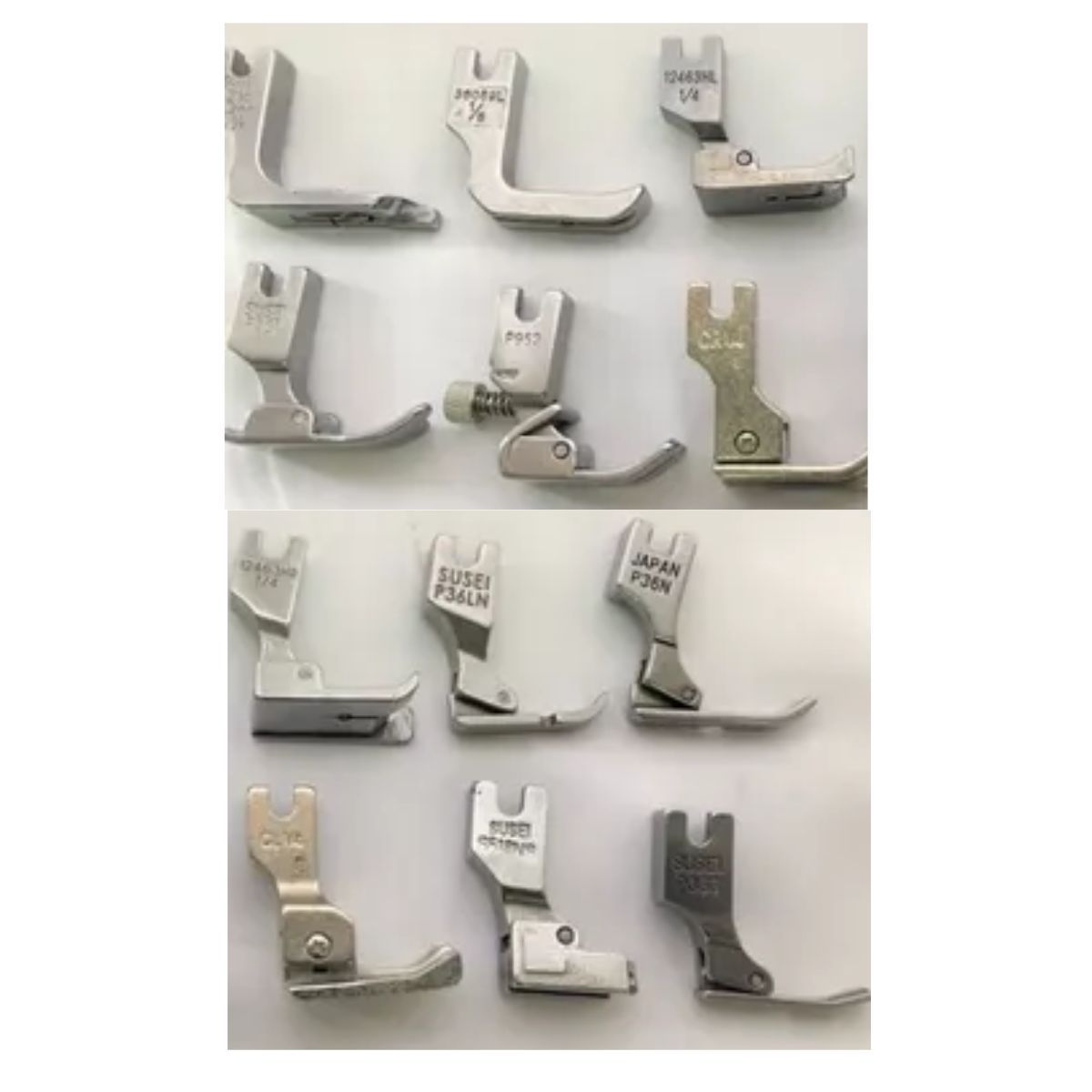 GENERICO - 12 Pies Prensatela Patita Para Maquina Recta Industrial JUKI