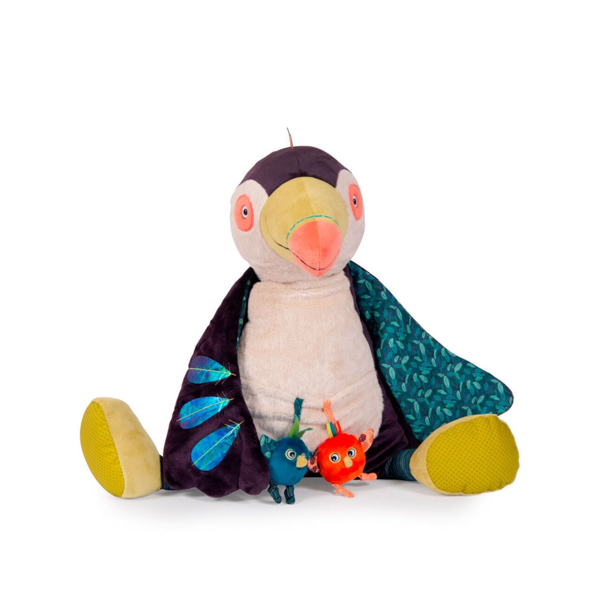 MOULIN ROTY - PELUCHE GRANDE DE ACTIVIDADES TUCÁN COLECCIÓN DANS LA JUNGLE