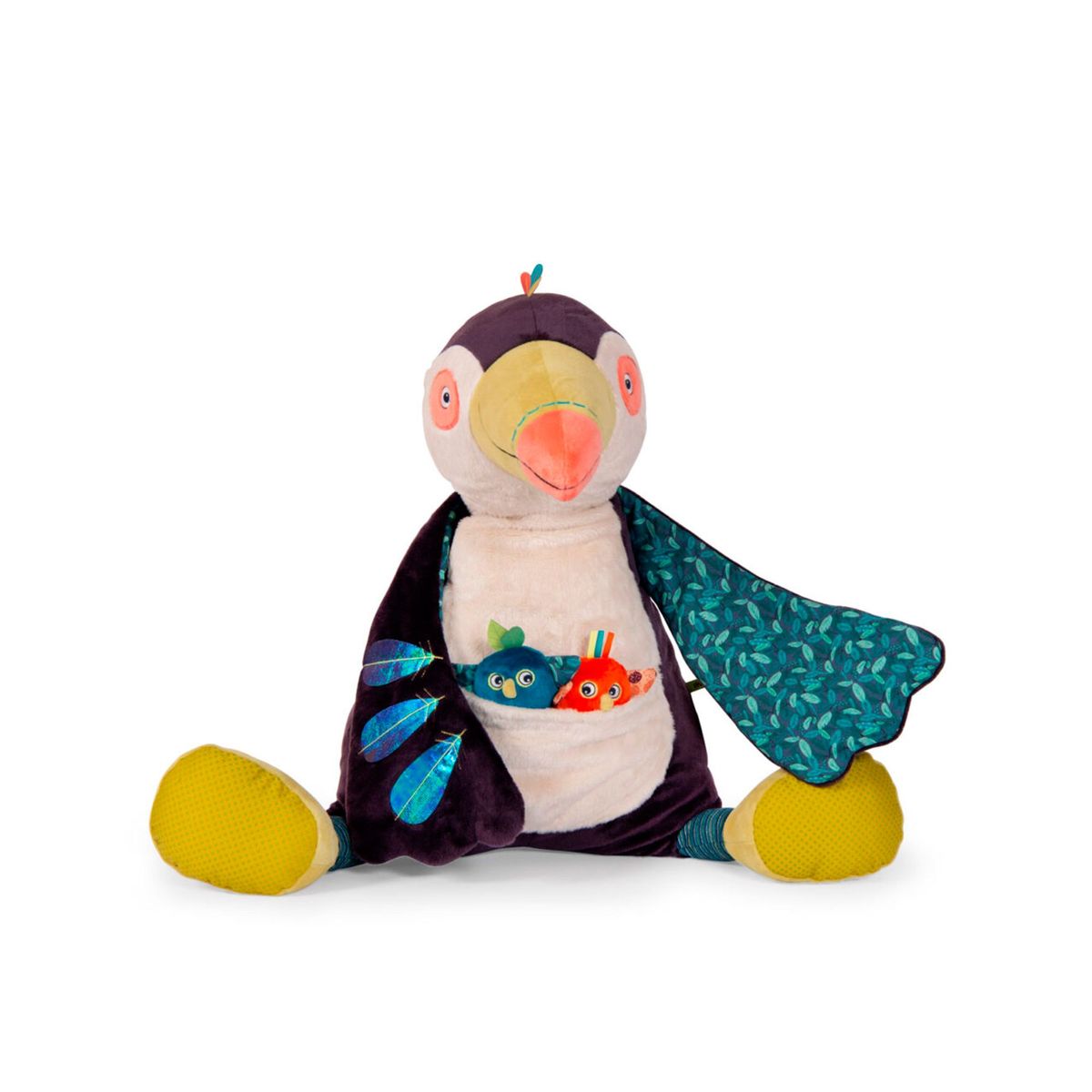 MOULIN ROTY - PELUCHE GRANDE DE ACTIVIDADES TUCÁN COLECCIÓN DANS LA JUNGLE