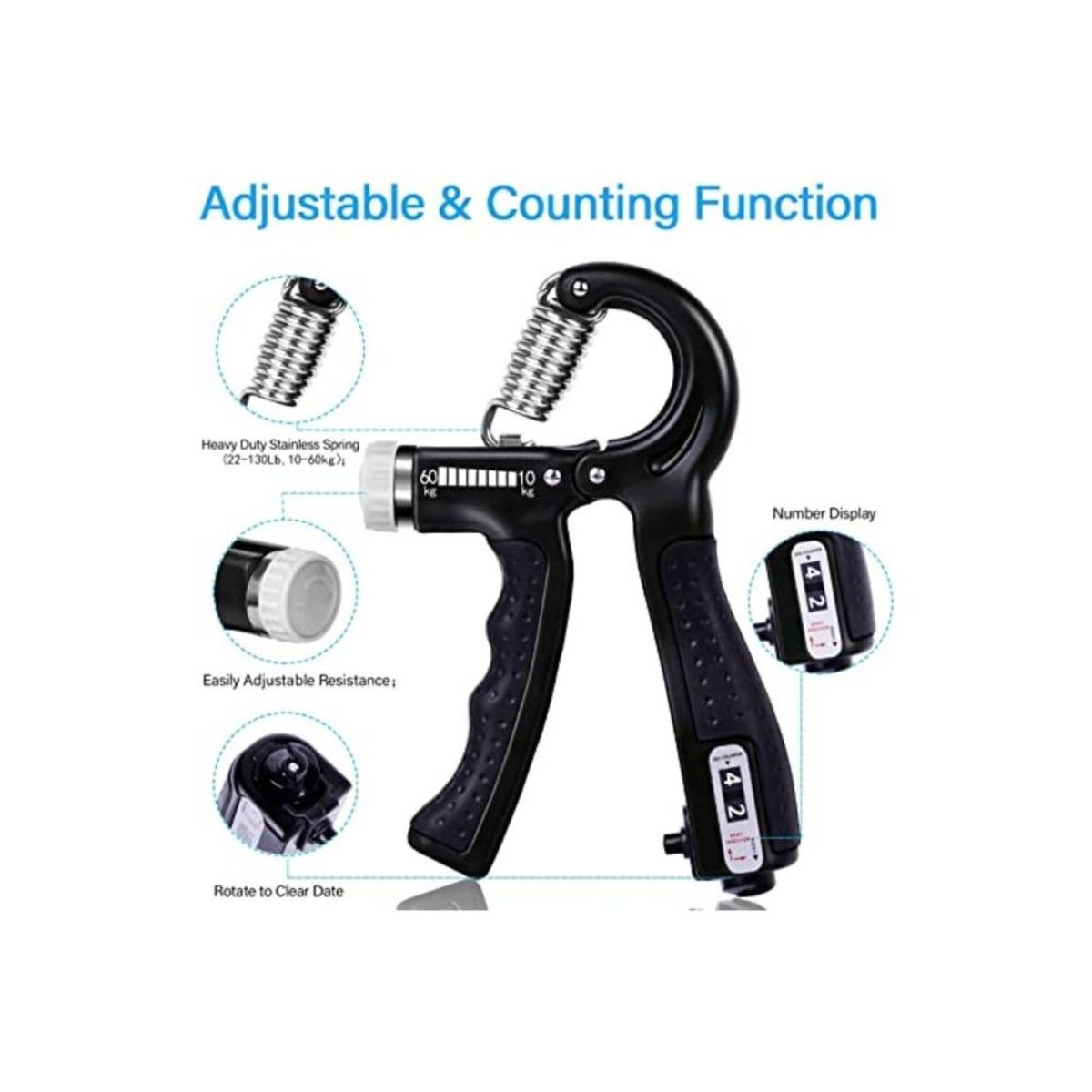 GENERICO - Hand Grip de 5 Piezas Fortalecimiento de Mano