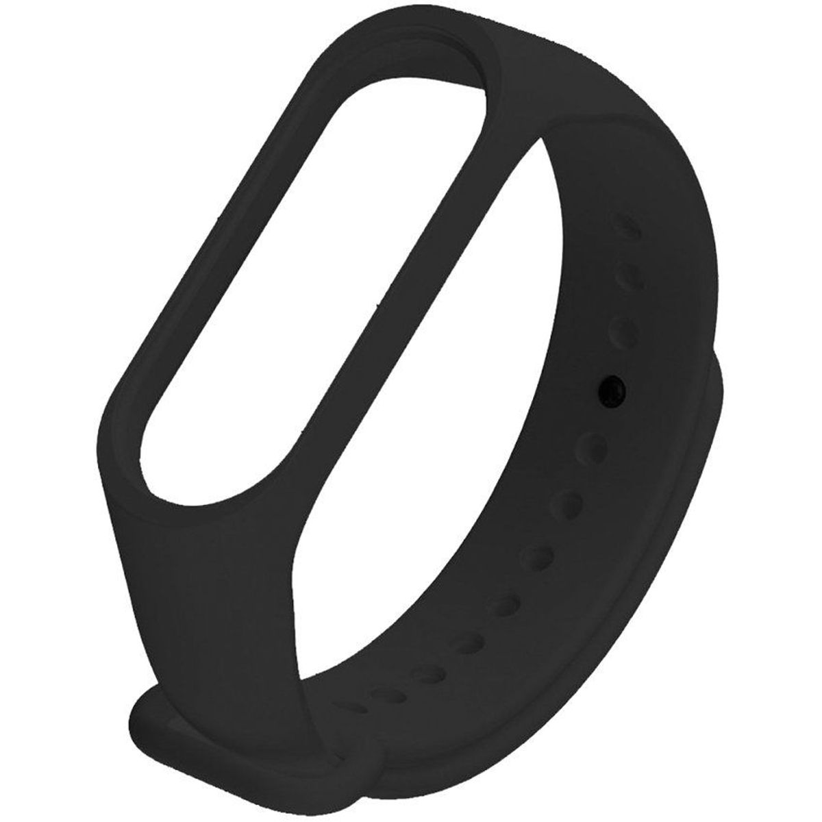 GENERICO - Correa de Silicona para Xiaomi Mi Band 3 /4 - Negro