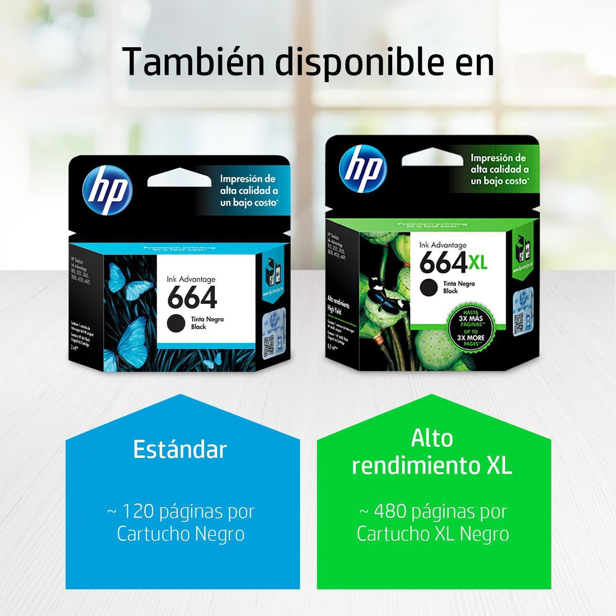 HP - CARTUCHO DE TINTA HP 664 NEGRO (F6V29A) ORIGINAL