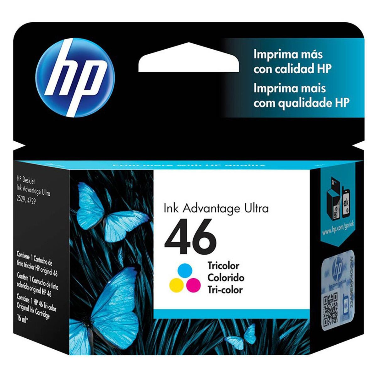 HP - CARTUCHO DE TINTA HP 46 TRICOLOR (CZ638AL) ORIGINAL