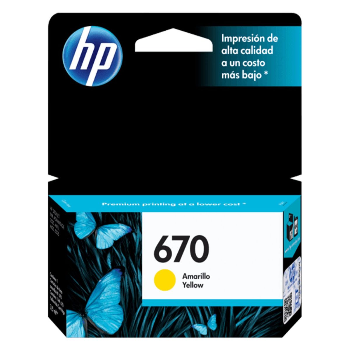 HP - CARTUCHO DE TINTA HP 670 AMARILLO (CZ116AL) ORIGINAL