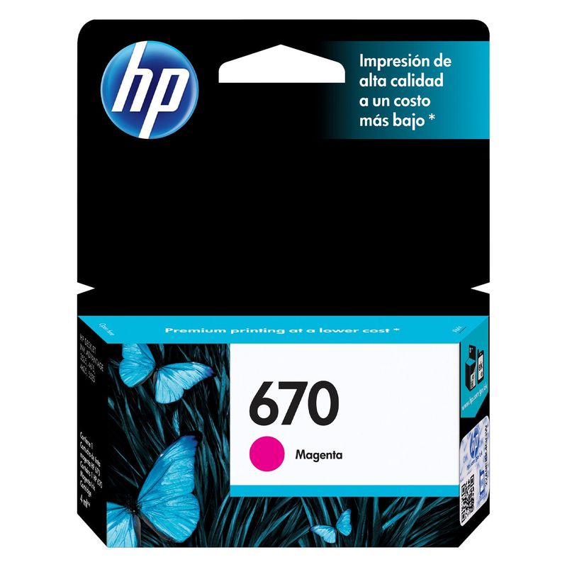 HP - CARTUCHO DE TINTA HP 670 MAGENTA (CZ115AL) ORIGINAL