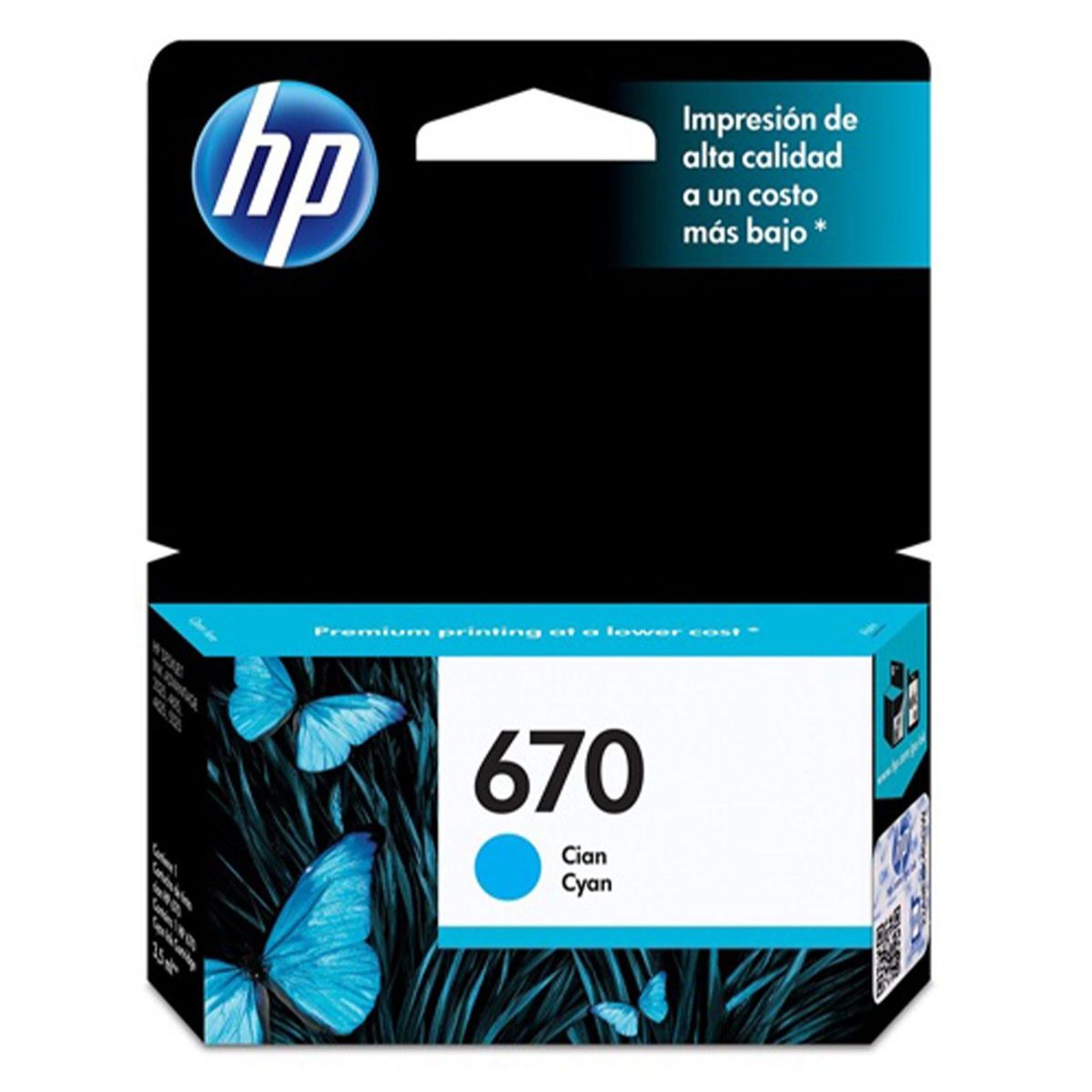 HP - CARTUCHO DE TINTA HP 670 CIAN (CZ114AL) ORIGINAL