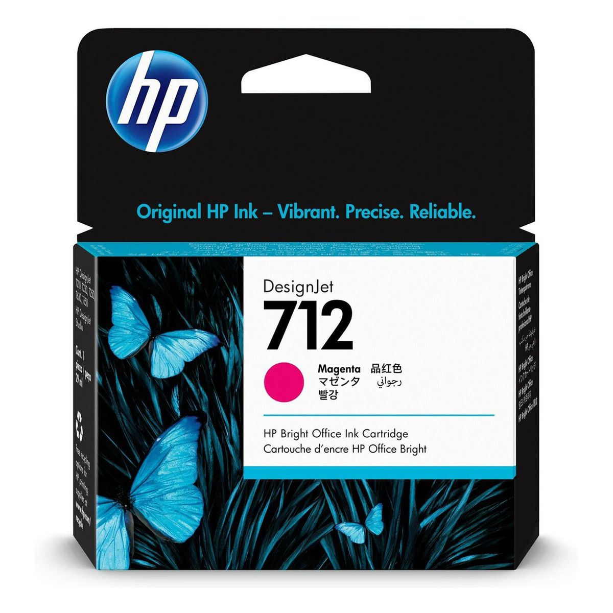 HP - CARTUCHO DE TINTA HP 712 MAGENTA 29ml (3ED68A) ORIGINAL