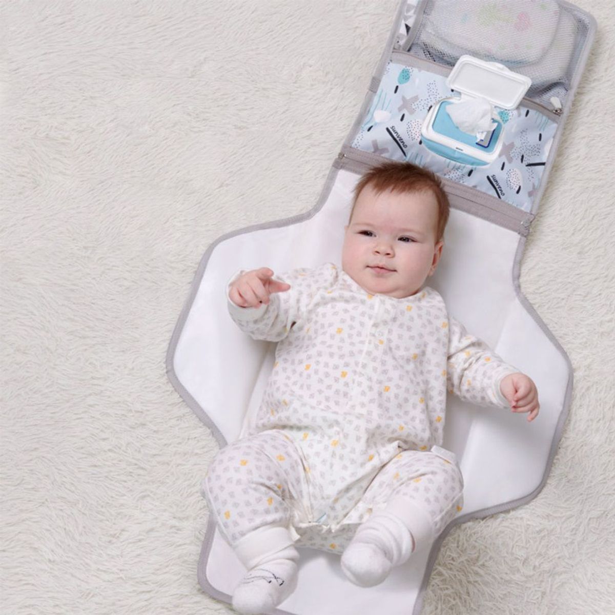 SUNVENO - CAMBIADOR PORTATIL SUNVENO CRUCES CELESTE