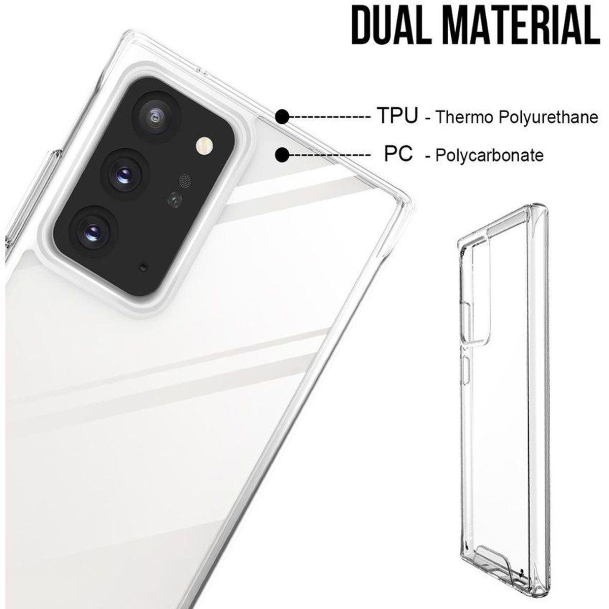 CASE - Case Space Drop para Samsung Galaxy A53 - Transparente