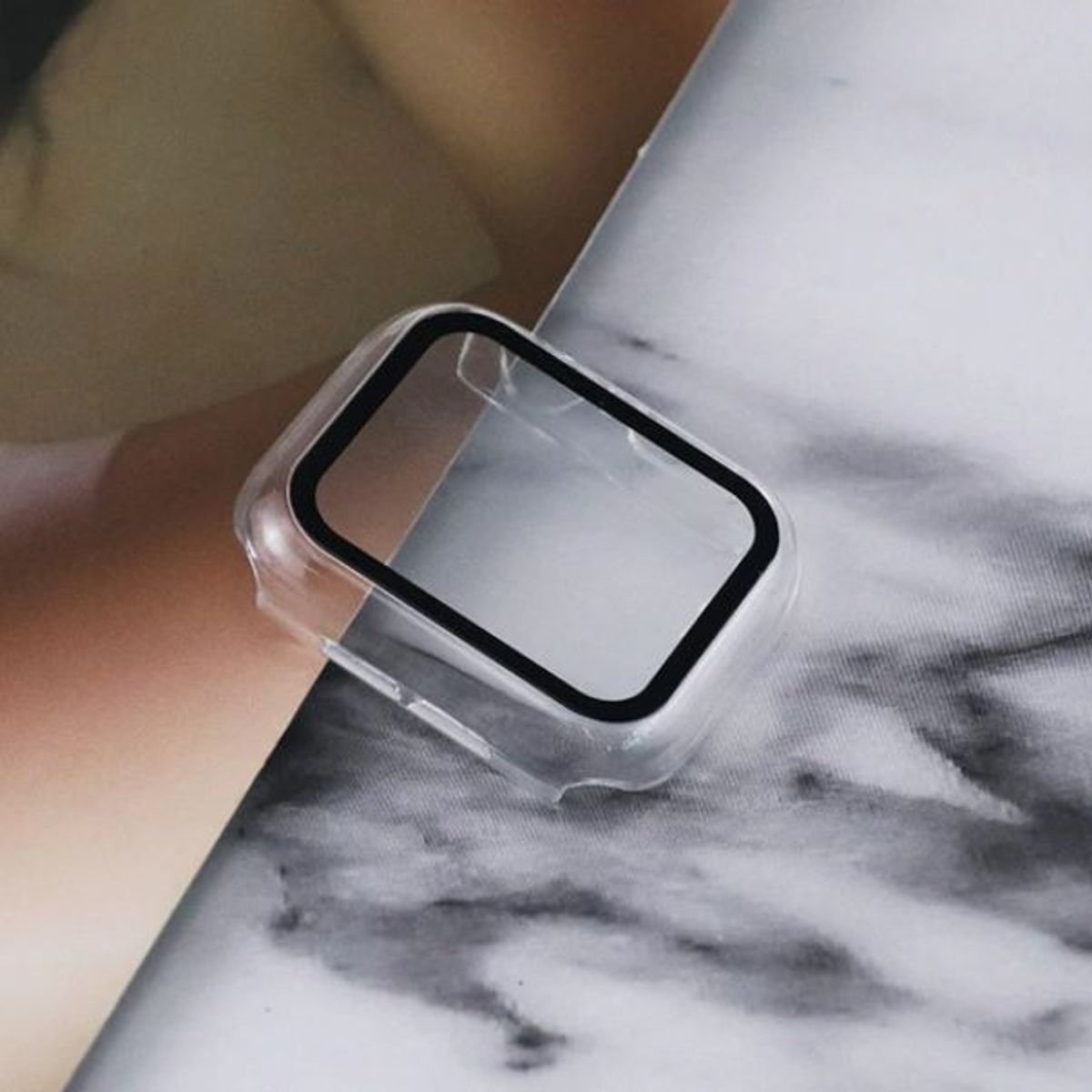 GENERICO - Case Funda 360 para Apple Watch 42mm - Transparente