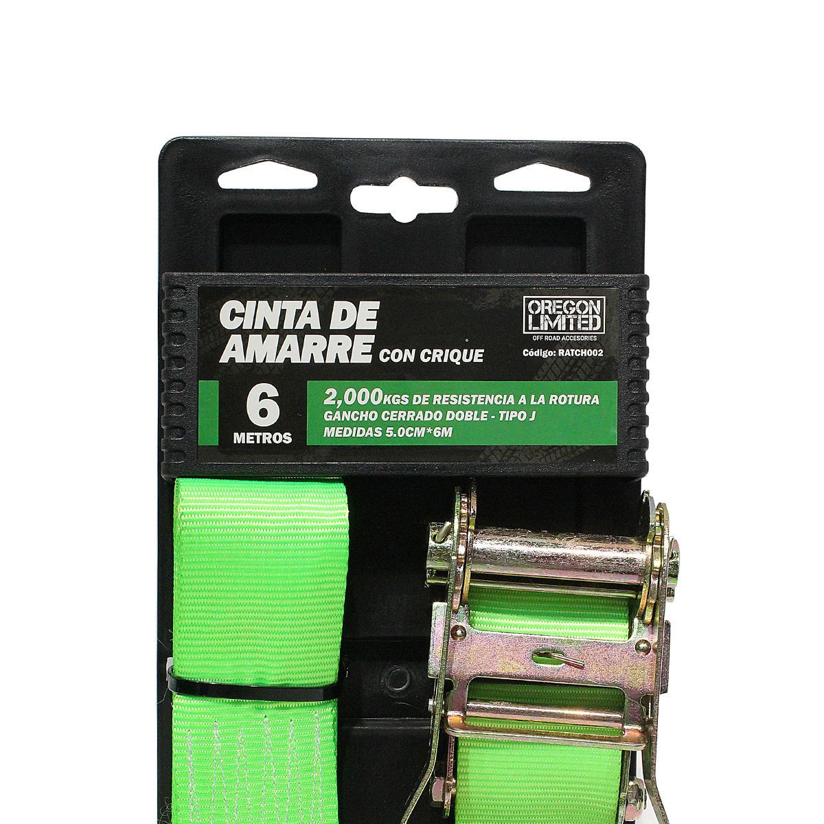 OREGON - Cinta Correa De Amarre Con Trinquete Reforzado Crique