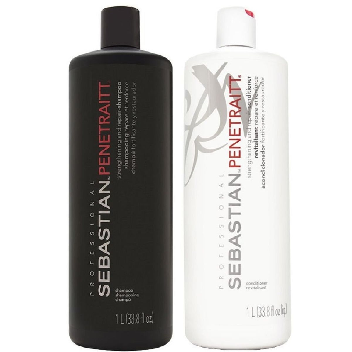 SEBASTIAN - Shampoo Reparador 1000ml + Acondicionador 1000ml Sebastian Penetraitt