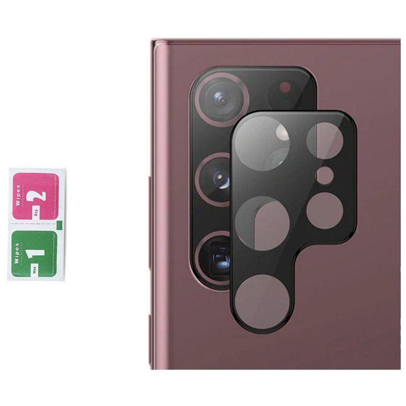 GENERICO - Protector Cámara para Samsung S22 Ultra - Negro