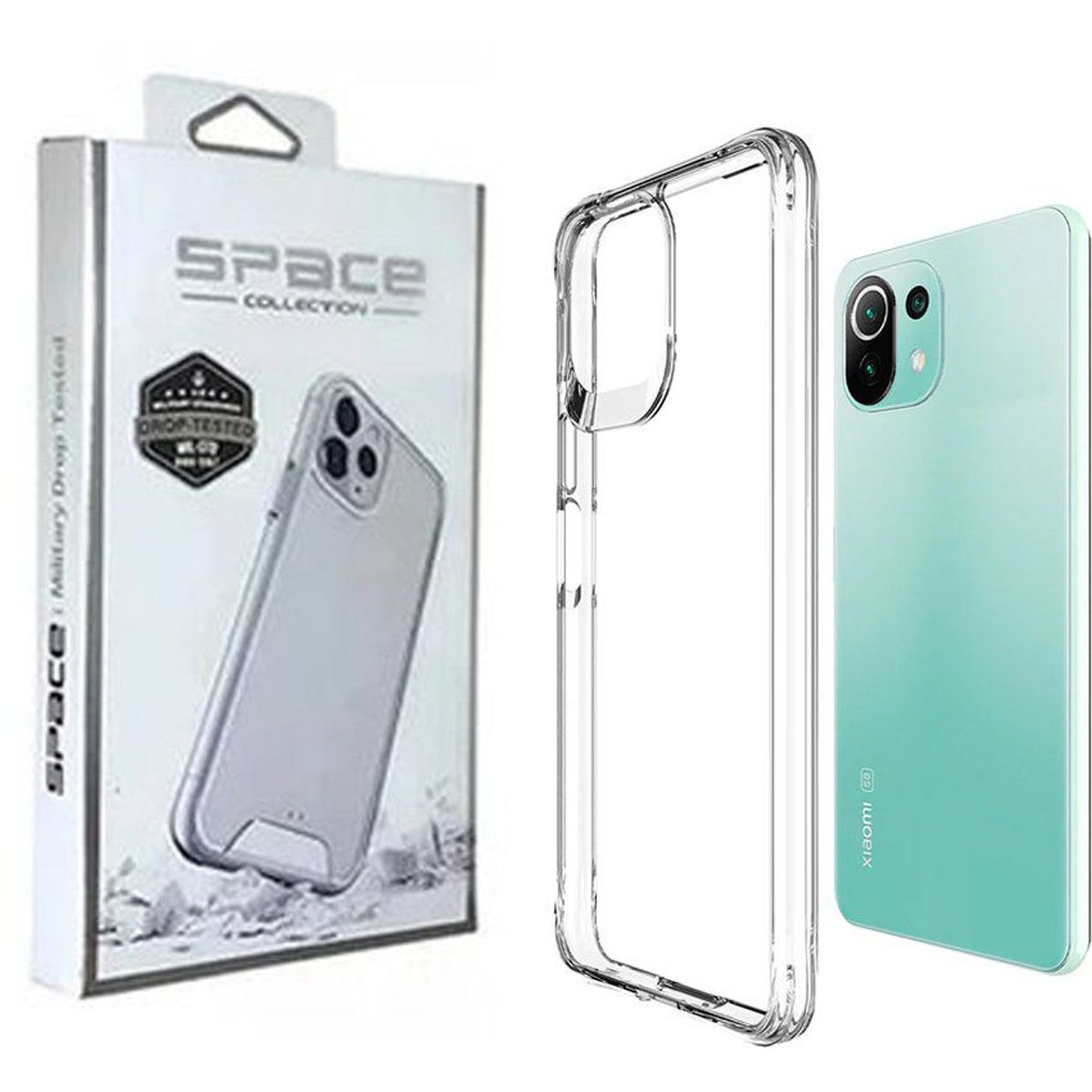 GENERICO - Case Funda Space Collection Xiaomi Mi 11 Lite 4g - Transparente