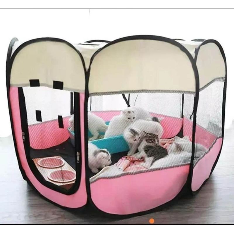 GENERICO - Corral Plegable Jaula Portatil Mascotas Perro Gato -Talla S