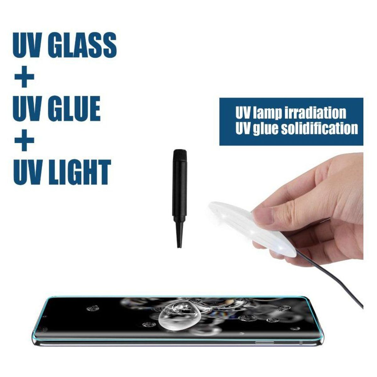 GENERICO - Vidrio Templado UV para Samsung Galaxy S20 Plus Transparente