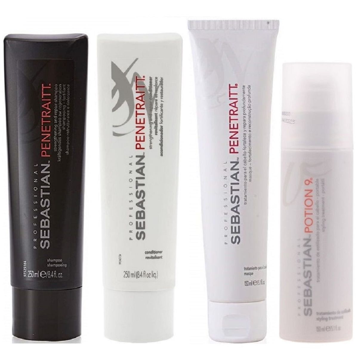 SEBASTIAN - Shampoo 250ml + Conditioner +Mascarilla +Potion9 Sebastian Penetraitt