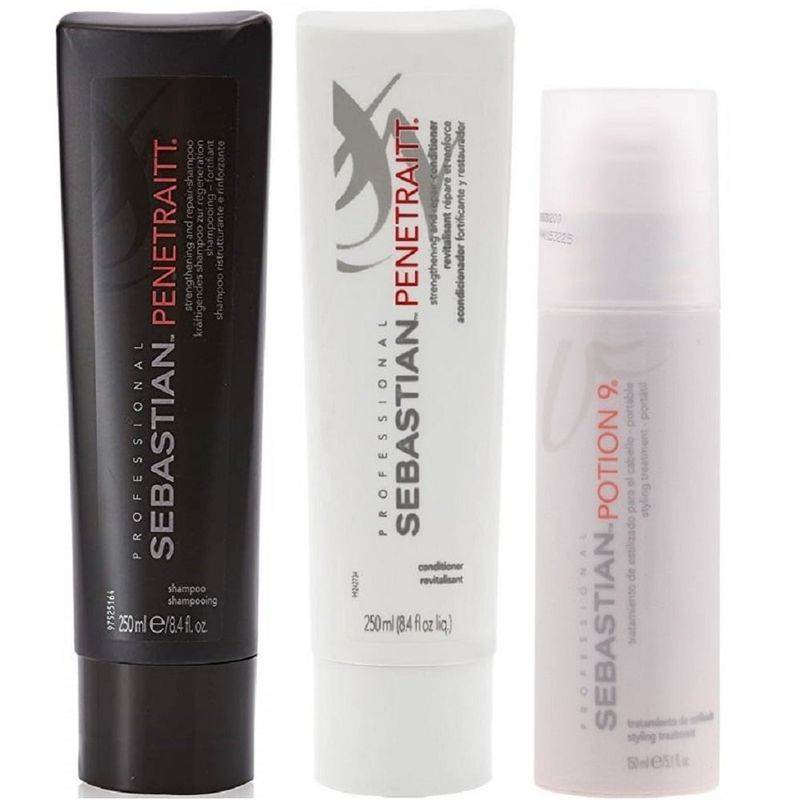 SEBASTIAN - Shampoo Reparador 250ml +Acondicionador +Potion9 Sebastian Penetraitt