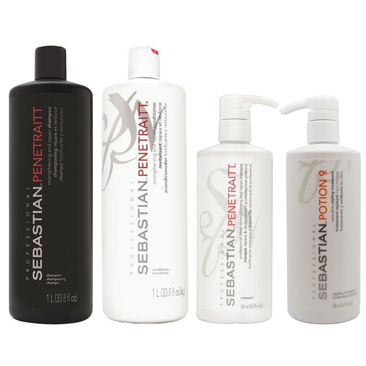 SEBASTIAN - Shampoo 1000ml +Conditioner +Mascarilla +Potion9 Sebastian Penetraitt