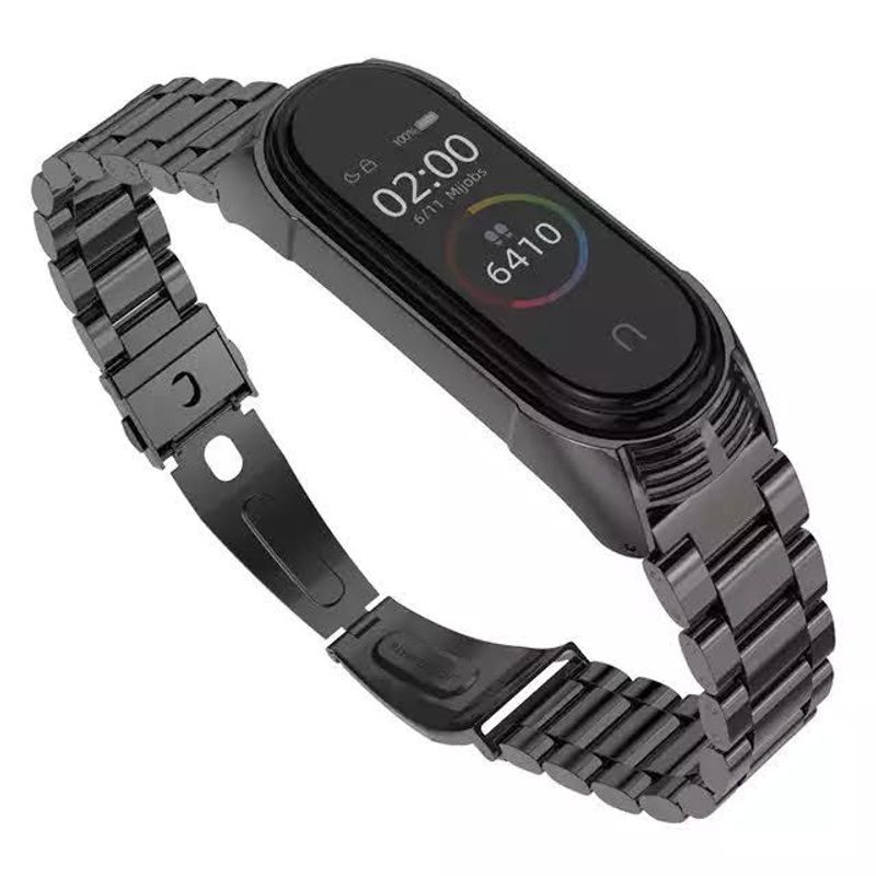 GENERICO - Correa de metal compatible con xiaomi mi smart band  3 / 4 / 5 / 6