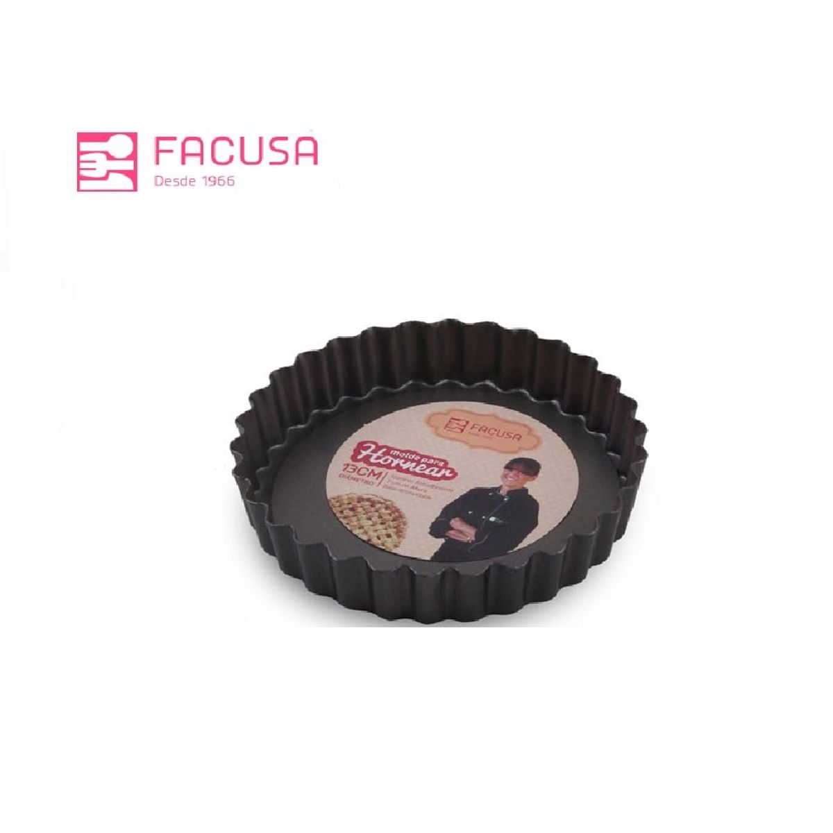 FACUSA - Molde Redondo fileteado Facusa 13 X 2Cm