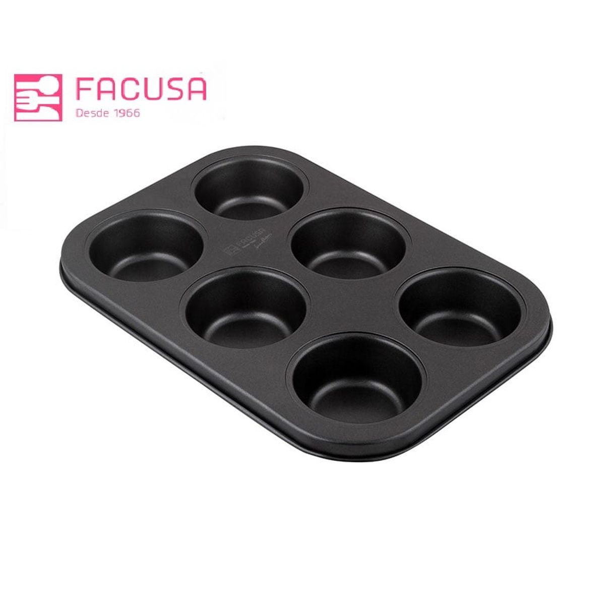 FACUSA - Molde x 06 quequitos Facusa  26.5x18x3cm
