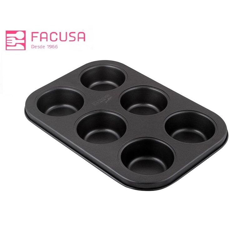 FACUSA - Molde x 06 quequitos Facusa  26.5x18x3cm