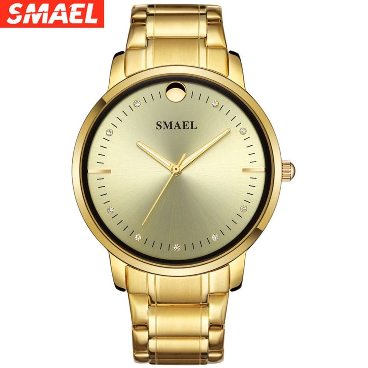 SMAEL - Reloj De Acero Inoxidable Cuarzo Top Pulsera De Lujo