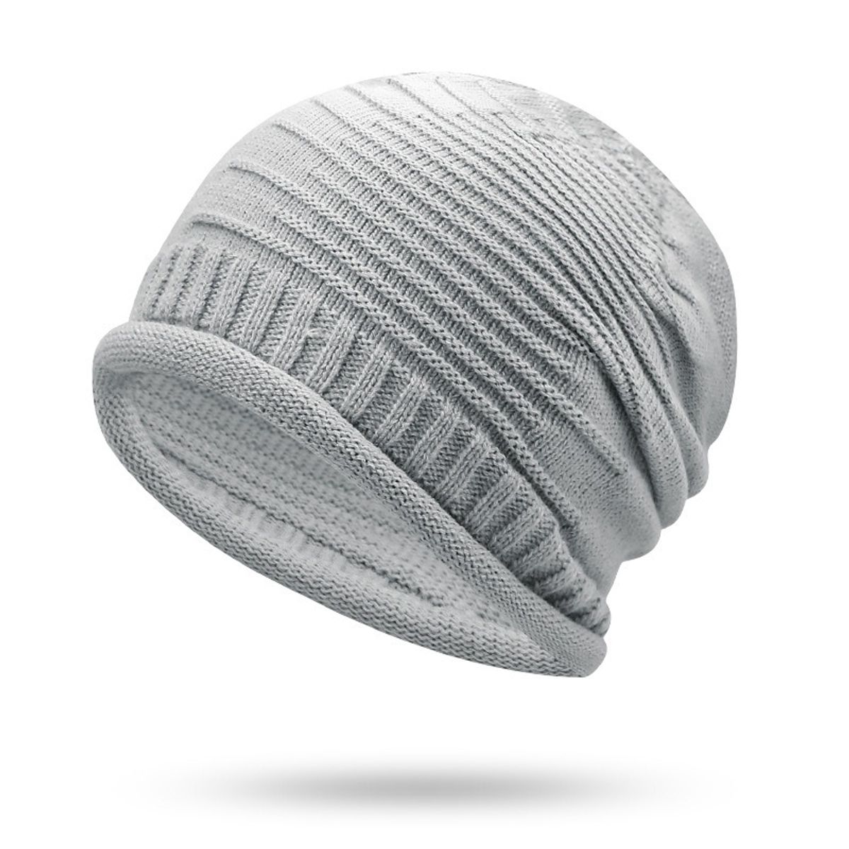 KAST PE - Beanie Sebone con Doble Estilo de Pliegues  Gris