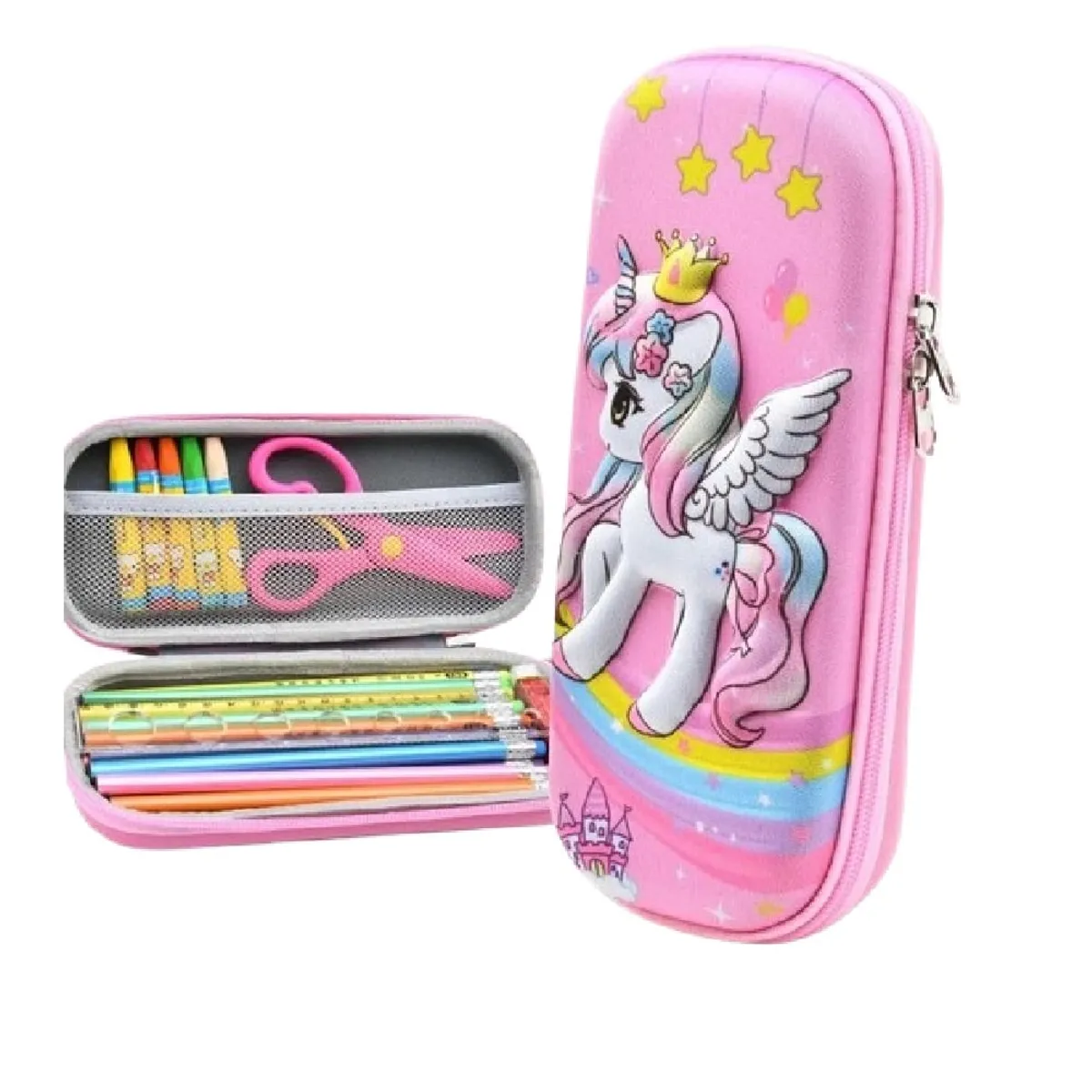 GENERICO - Cartuchera escolar modelo 3d para niñas