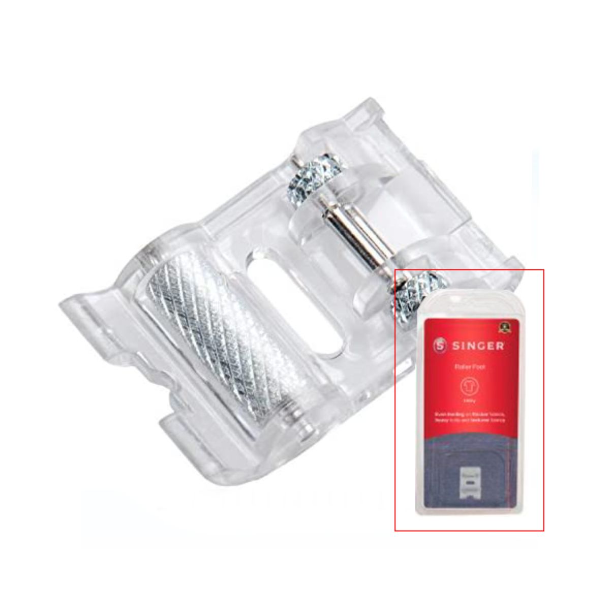 GENERICO - Prensatela de Rodillo para Máquinas Domestica Singer Brother