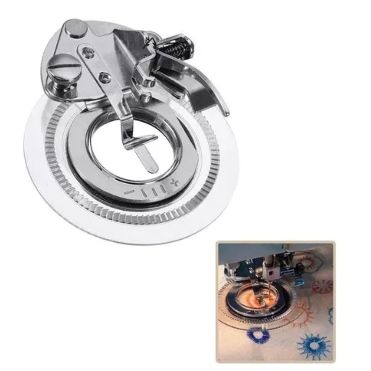 GENERICO - Prensatela Bordadora Flor Maquina Coser Domestica Oferta