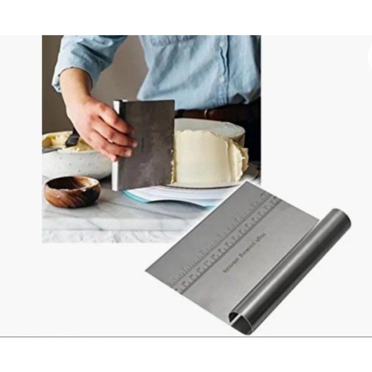 GENERICO - Espátula alisador de tortas para tu hogar