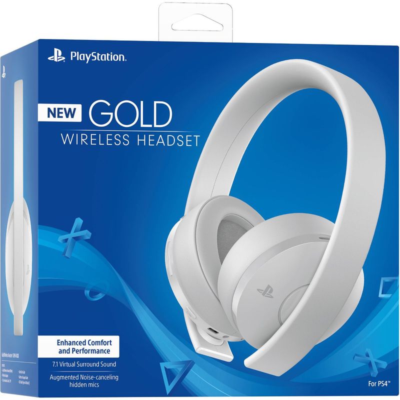 SONY - Sony PlayStation Gold Wireless Headset White SEMINUEVO.