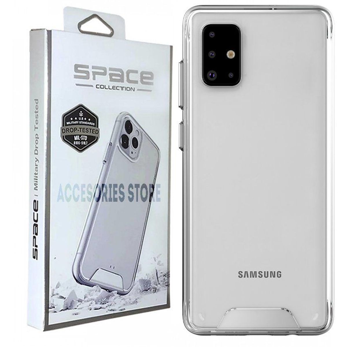 FUNDAANTIGOLPES - Space Collection Case Samsung Galaxy A71 Funda Anticaída Transparente