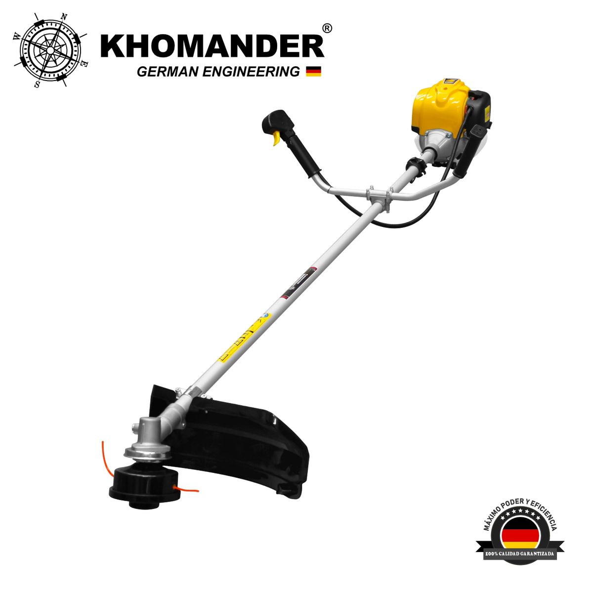 KHOMANDER - MOTOGUADAÑA RECTA - DESBROZADORA CON MOTOR DE 4 TIEMPOS - KHOMANDER
